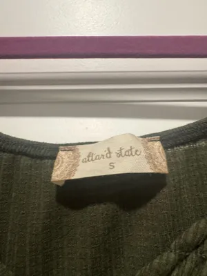Altar'd State Dark Green Flowy Top thumbnail 3