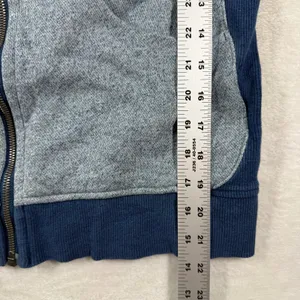 Lululemon Scuba Hoodie Full Zip‎ Heathered Blue Navy Thumbholes Size 8 thumbnail 6