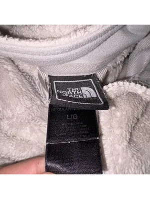 The North Face $110 Osito Fleece Jacket Womans Large Gray Cozy Warm Lightweight thumbnail 5