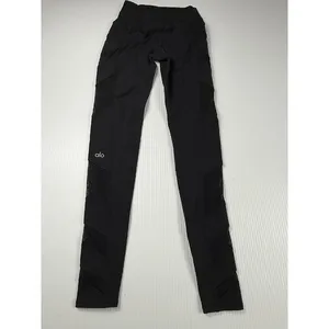 Alo Yoga Black High Waist Workout Leggings with Mesh Panels‎ XS thumbnail 5