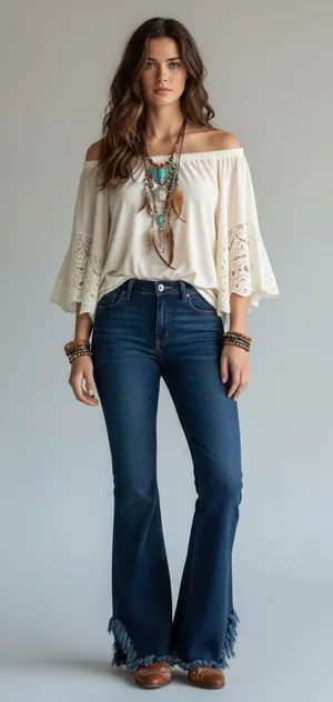 Dear John Rosie Flare Jeans – Size 27 – Dark Wash Fringe Hem – 34” Inseam thumbnail 1