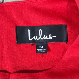 Lulus Red Sleeveless Cutout Back Skater Dress Size M 65482 thumbnail 6