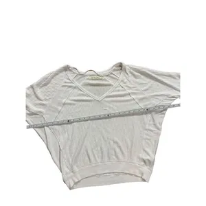 Free People Santa Clara‎ Thermal Top Alabaster White Sz XS thumbnail 6