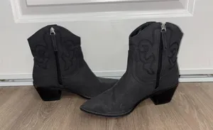 Cowboy boots Black Size 6.5 thumbnail 1