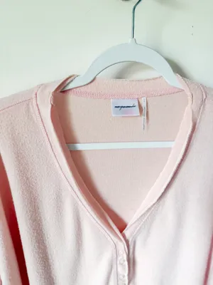 Urban Outfitters Cropped Soft Button Top thumbnail 3