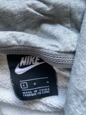 Nike Air Force Falcons Hooded Sweatshirt Womens Sz Large Grey with Blue Logo thumbnail 5