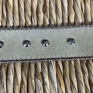 Red rhinestone bling western belt with silver accents, and buckle Sm-31 thumbnail 6