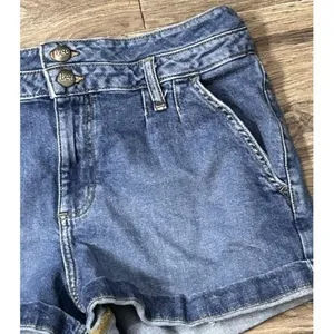 Lee‎ Double Button Denim Shorts Y2K Style Carefree Playful Summer Americana Sz 8 thumbnail 13