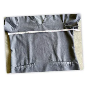 FIGS Gray Scrub Top Women's Small V-Neck Medical Uniform Healthcare Tee thumbnail 2