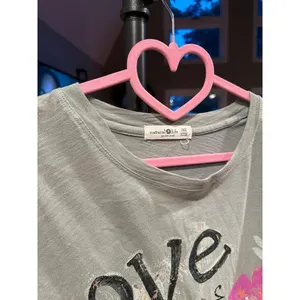 Natural Life oversized graphic tee distressed "Love" print alongside one size thumbnail 3