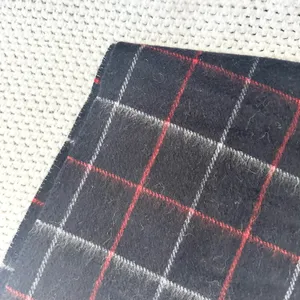 Burberry Vintage Blue Red White Nova Check Plaid Grid Cashmere Long Fringe Scarf thumbnail 3