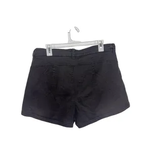 Free People Danni Denim Shorts Washed Black 14 Belt Button Fly Indie Sleaze thumbnail 2