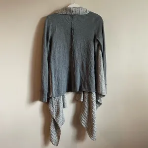 ‎Saturday Sunday gray long line open cardigan thumbnail 8