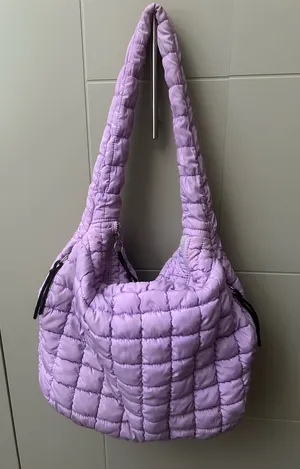 Free People Movement Lilac Quilted Carryall thumbnail 1