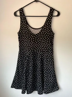 H&M polka dot dress Size 10 thumbnail 4