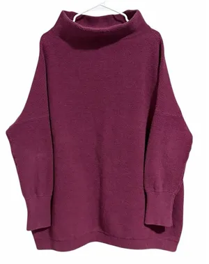 Free People Ottoman Slouchy Tunic Pomegranate Women's Size Large‎ thumbnail 1