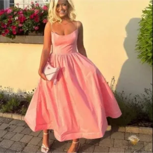 NWOT HOUSE OF CB LOLITA Apricot Corset Fit & Flare Midi Sundress Sundress XS thumbnail 7