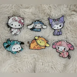 FULL SET Hello Kitty And Friends Cow Costume Blind Box Enamel Pin thumbnail 2