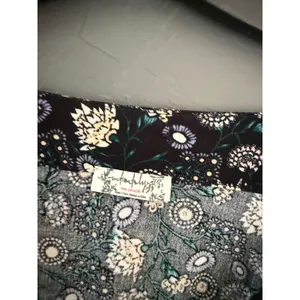 Intimately Free People Black‎ Floral Tiered Bell Sleeve Button Front Bodysuit M thumbnail 4