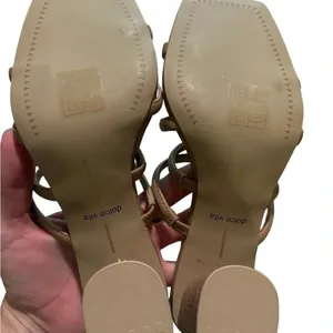 👠 Dolce Vita Patsi Strappy‎ Block Heels Nude 6.5 👠 thumbnail 5
