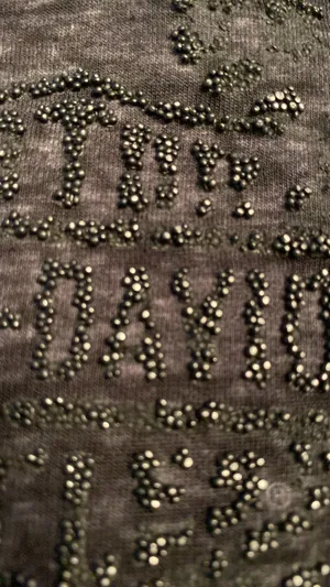 Harley Davidson T-shirt beaded embellishments Size Medium thumbnail 9