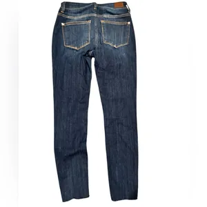 Judy Blue Skinny Fit Stretch Dark Denim Raw Hem Jeans Pants 25 thumbnail 4