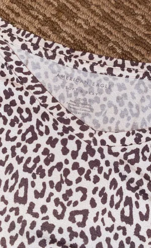 American Eagle Leopard Print Top thumbnail 3