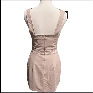 Amanda Uprichard Ace Dress Pale Pink Vegan Leather Size L Nwot thumbnail 8