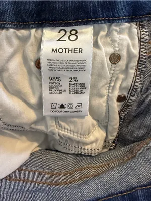MOTHER The Looker Tequila Truth Skinny Jeans Distressed Women’s Size 28 thumbnail 8