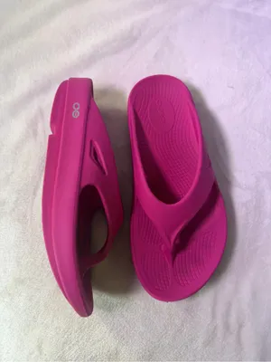 Women’s Hot Pink Comfort Flip Slide Sandals thumbnail 6