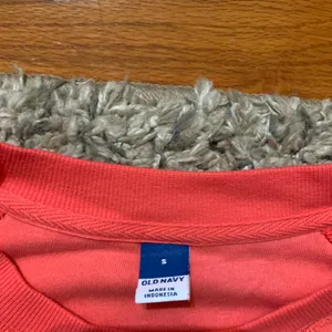 Old Navy Coral Matching Sweatshirt And Short Set Size Small thumbnail 3
