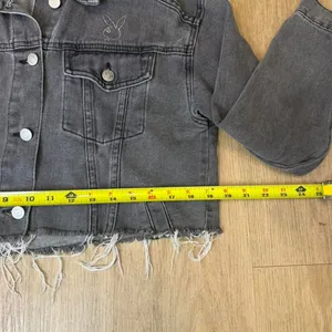 Pacsun Women's Grey and Black Jacket thumbnail 5