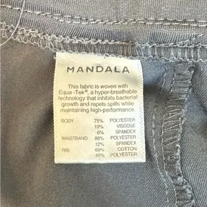 Mandala Scrubs Gray Scrub Jogger Pants M Stretch Medical Nurse Utility Dental Vet thumbnail 8