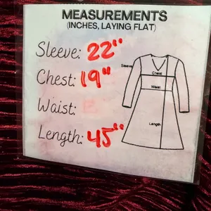 Red Pleated Long Sleeve V-Neck Midi Dress Shimmer Textured Red thumbnail 6