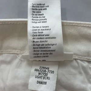 Paige‎ Hoxton Ankle High Rise Skinny Jeans Light Ecru Off White Size 29 thumbnail 3