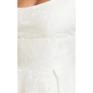 SHOWPO Stephane White Corset Scoop Neck Fit and Flare Dress Size US 4 NWT NEW thumbnail 6