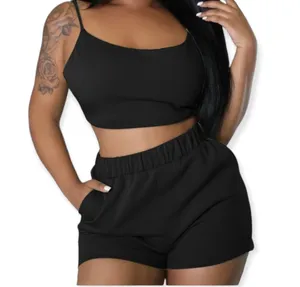 Crossed Black Two Piece Set Size M thumbnail 1