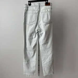 Madewell sz 26 The Momjean Light Wash Distressed High Rise‎ Denim Jeans Preppy thumbnail 8