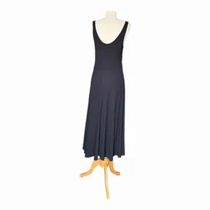 Marine Layer Lexi Rib Fit & Flare Midi Dress Black Medium NWT thumbnail 9
