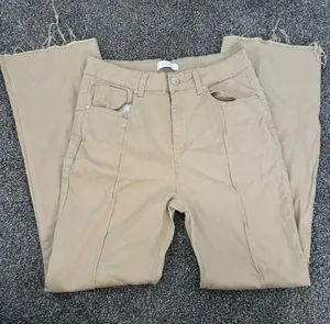 Khaki Flared Pants Tan Size 32 thumbnail 1