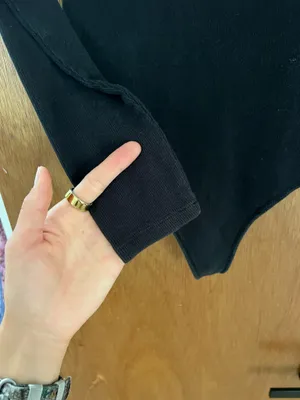 Abercrombie and fitch ribbed black bodysuit thumbnail 7