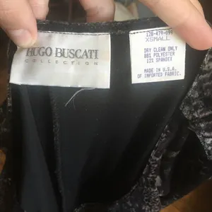 Hugo Buscati vintage Animal print velvet night out bodycon dress thumbnail 4