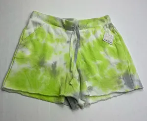 Intimately Free People Womens Size XS Lime Green Grey‎ Gray Tie Dye Shorts NEW thumbnail 1