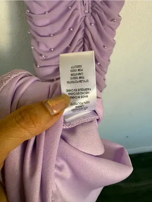 Windsor Lavender Pearl Bodycon Midi Dress NWT XS Bridesmaid Prom Formal thumbnail 9