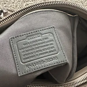 Coach Gray Borough Leather Satchel Tote Bag thumbnail 7