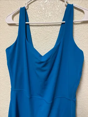 ALL IN MOTIONBright Blue Sleeveless Ribbed Romper Size XL thumbnail 6