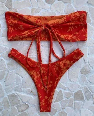 Leni Swims Siesta Bikini Red Size XS thumbnail 1