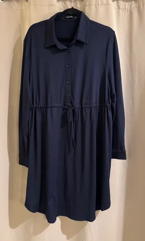 Women’s Kojooin Blue Dress with Ties thumbnail 1
