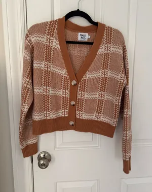 Princess Polly Orange Sweater Cropped thumbnail 1