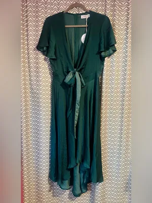 NWT Petal & Pup | Montrose Hi Lo Tie Front Dress, size 8. thumbnail 4